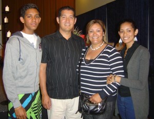 Charles and Rene White with son Sean and daughter Loren